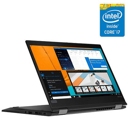 Ноутбук Lenovo ThinkPad X390 Yoga/ 13.3" (1920x1080) Сенсорний/ Core i7-8550U/ 8 GB RAM/ 480 GB SSD/ UHD, фото 1