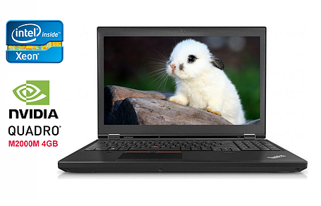 Ноутбук Lenovo ThinkPad P50/ 15.6" (1920x1080)/ Xeon E3-1505M v5/ 16 GB RAM/ 512 GB SSD/ Quadro M2000M 4GB, фото 1