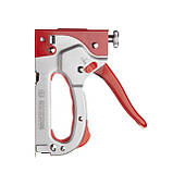 Степлер будівельний для скоб, прогумована рукоятка, STORM INTERTOOL RT-0201, фото 4