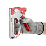 Степлер будівельний для скоб, прогумована рукоятка, STORM INTERTOOL RT-0201, фото 7