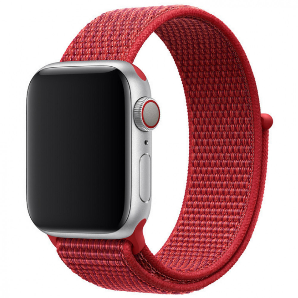Ремінець Nylon Loop Apple Watch 38 mm 40 mm 41 mm — Red