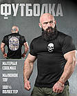 Тактична потоотводяча футболка odin далі бога немає чорна ДЛ6548, фото 5