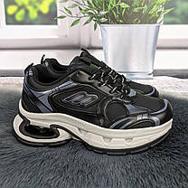 Кросівки жіночі Loretta чорні на об'ємній підошві демісезонні 4829, фото 3