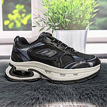 Кросівки жіночі Loretta чорні на об'ємній підошві демісезонні 4829, фото 4