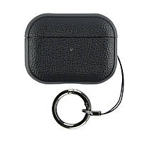 Airpods Case 1/2 Leather Ring — Black