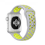 Ремінець Sport Nike Apple Watch 38 mm 40 mm 41 mm — Light Pink & White, фото 3