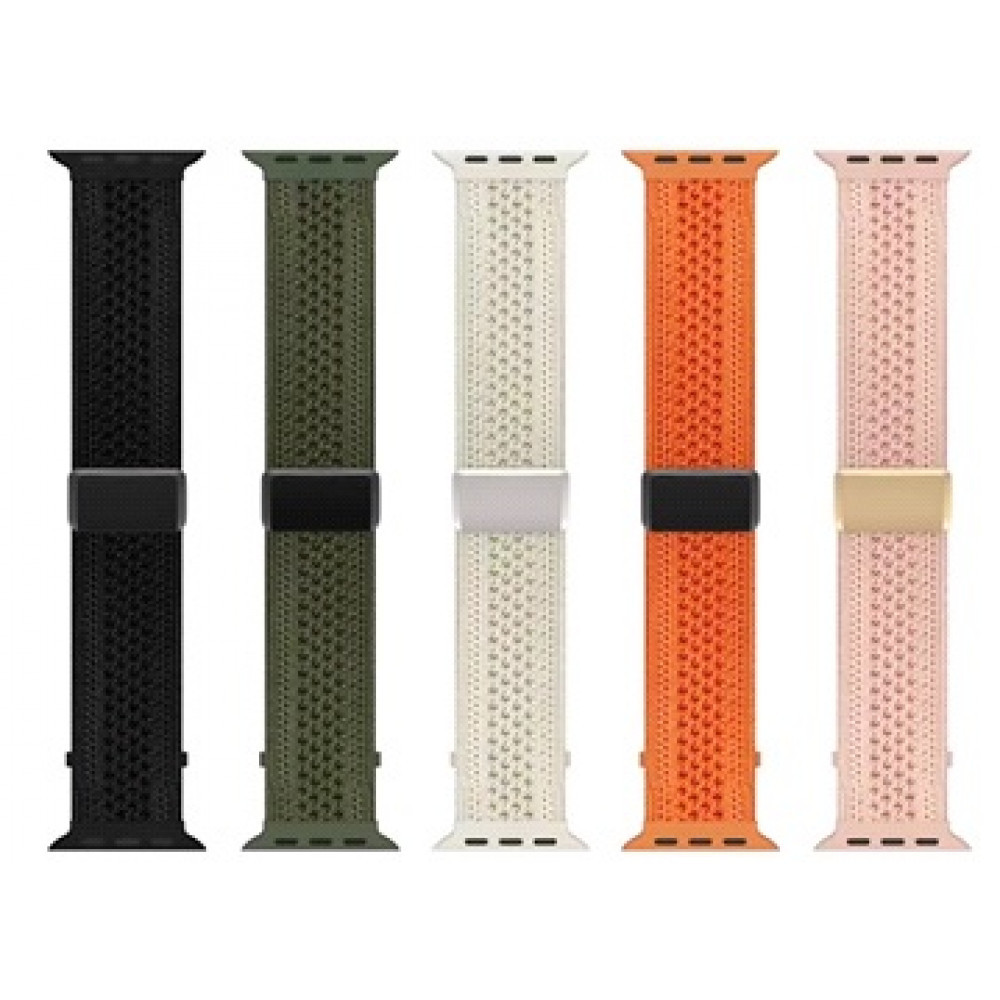 Ремінець Weaving Band Magnetic Apple Watch 42 mm 44 mm 45 mm 49 mm — Starlight