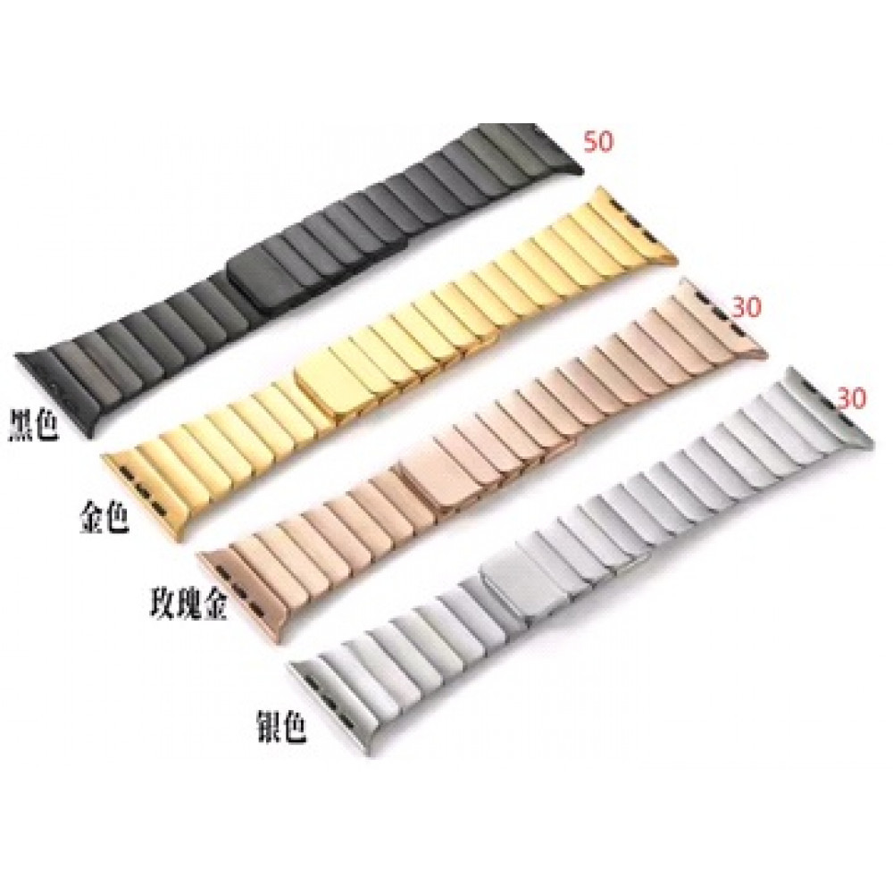 Ремінець Metal Link magnetic lock — Apple Watch 42 | 44 | 45 | 49 mm Silver, фото 1