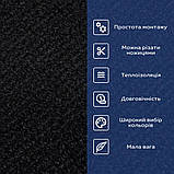 Самоклеюча плитка під ковролін в рулоні чорний 600*3000мм SW-00002588, фото 4