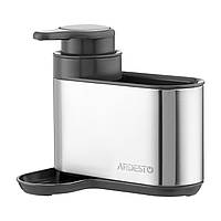 ARDESTO Органайзер для миючих засобів Ardesto, 8х12.7х16см, пластик, нержавіюча сталь, сірий