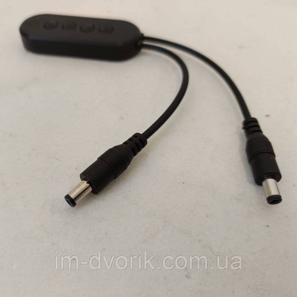 Димер кнопочний музичний 8А 5-24V чорний (Bluetooth)
