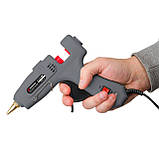 Пістолет клейовий 40 Вт, 230 В, 180-195 °C під стрижні 10.8-11.5 мм, 10-16.5 г/хв. INTERTOOL RT-1102, фото 5