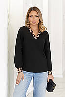 Блуза жіноча з довгими рукавами "Briana" | Норма і батал