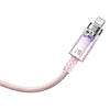 Кабель Baseus Explorer Series Fast Charging with Smart Temperature Control USB to Lightning 2.4A 1m, Pink, фото 4