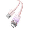 Кабель Baseus Explorer Series Fast Charging with Smart Temperature Control USB to Lightning 2.4A 1m, Pink, фото 7