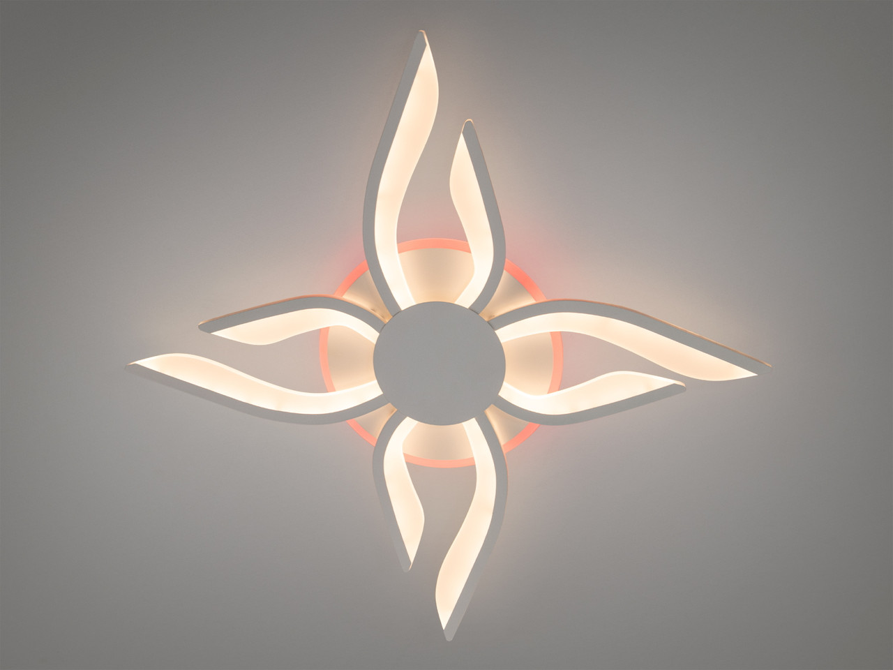 LED люстра з пультом, біла, 67W на 10м2