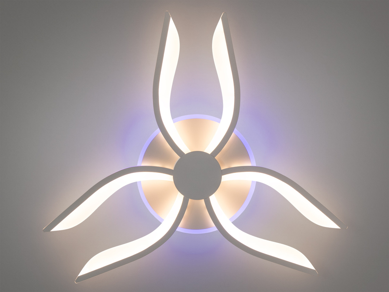 LED люстра в дитячу з димером, біла, 60W на 9м2, фото 1