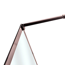 Душова перегородка Insana Alba 200x110 см біла нерухома прозоре скло, фото 3