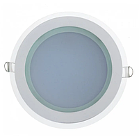 Врізний точковий світлодіодний світильник Glass Rim 18W 220V круг 4000К нейтральний