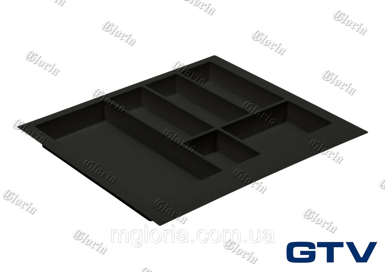 Лоток для столових приборів GTV Axispace чорний 600 мм