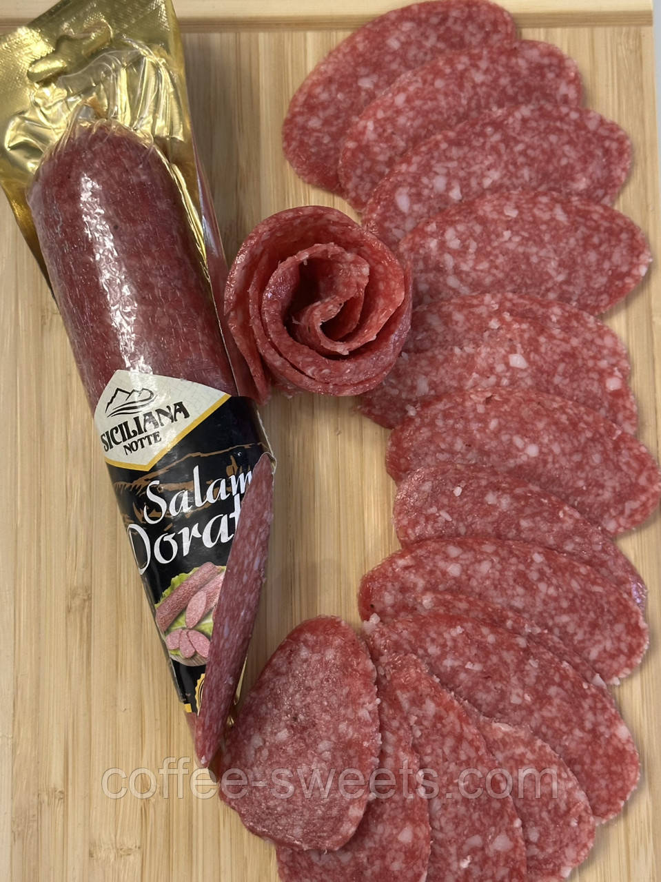 Ковбаса салями Siciliana notte Salame Dorato +/- 400 г