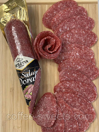 Ковбаса салями Siciliana notte Salame Dorato +/- 400 г, фото 1