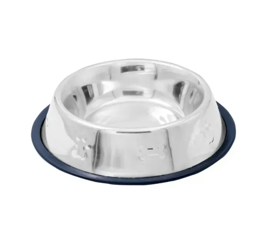 Swastik Industries миска металева з кісточкою на гумовій кромці 1,4 л