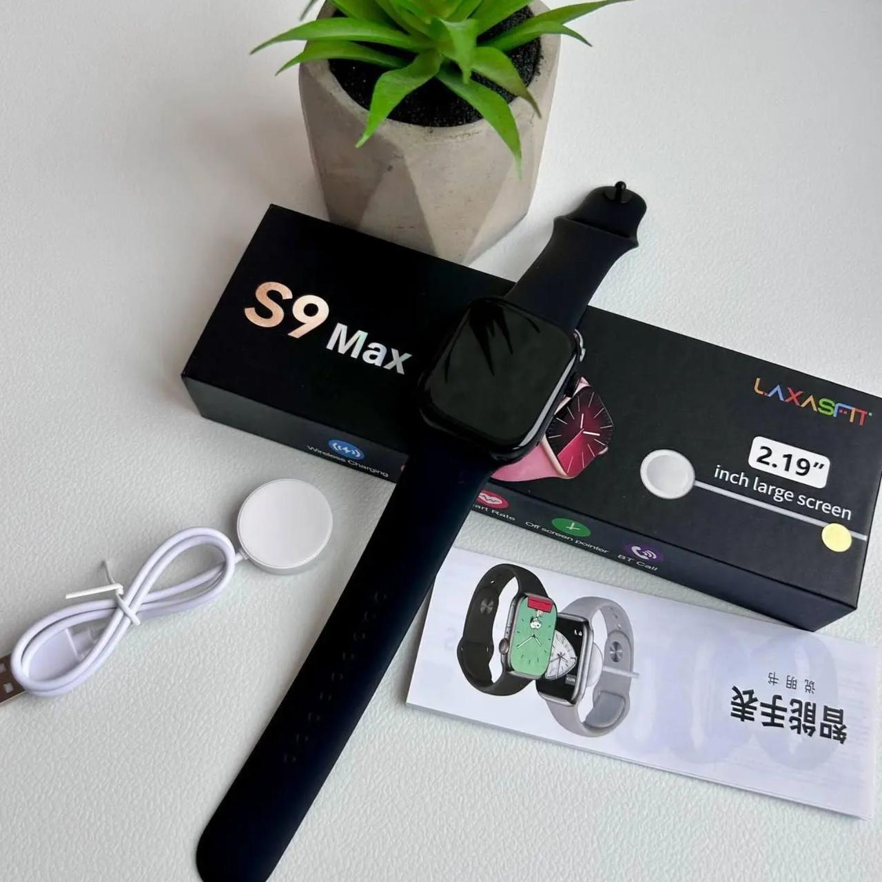 Смарт-годинник Smart Watch Laxasfit S9 MAX Bluetooth, чорний, фото 1
