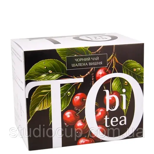 Чай фруктовий Дика Вишня TOBI 20шт х 2,5г, фото 1