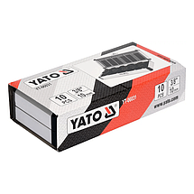 Набір екстракторних головок для зламаних гвинтів 3/8" 9-19 мм (6 шт) YATO YT-06031, фото 5