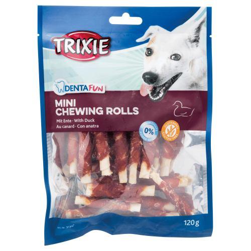 Ласощі Trixie Denta Fun Mini Chewing Rolls для собак Паличка для чищення зубів з качкою 6 см 120 г (*)