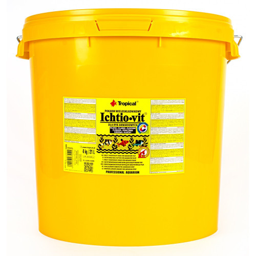 Сухий корм Tropical Ichtio-Vit для всіх акваріумних риб, 4 кг (пластівці) (*)