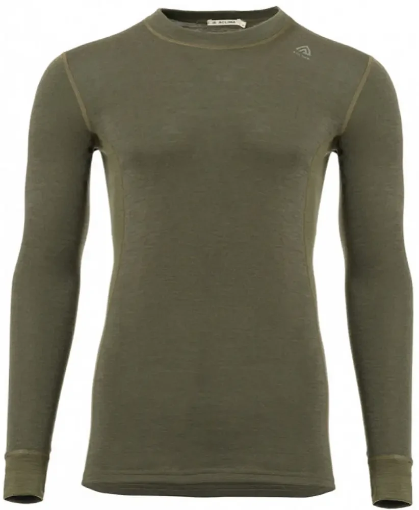 Термокофта Aclima WarmWool 200 Crew Neck Men XS Olive night {8420-piho}, фото 1