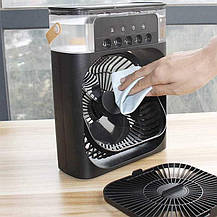 Мініusb вентилятор настільний з охолодженням і нічником 3в1 Air Cooler Fan, фото 6