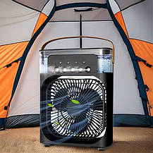 Мініusb вентилятор настільний з охолодженням і нічником 3в1 Air Cooler Fan, фото 4