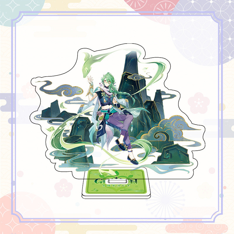 Одношарова акрилова фігурка Genshin Impact Геншин Імпакт Baizhu Бай Чжу 15 см, фото 1