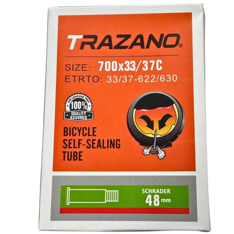 Камера Trazano 700x33/37C с герметиком ніпель Schrader AV-48, фото 1