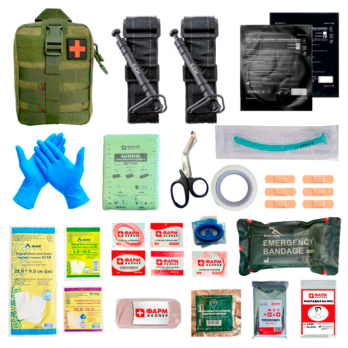 Аптечка тактична по стандарту IFAK 2 NATO, (Турнікет SICH)