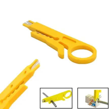 Інструмент для зачистки кабеля 6-1 Stripper, yellow, фото 3