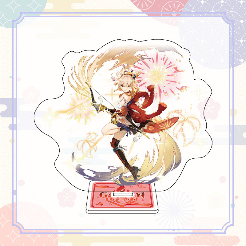 Одношарова акрилова фігурка Genshin Impact Геншин Імпакт Yoimiya Йоімія 15 см, фото 1