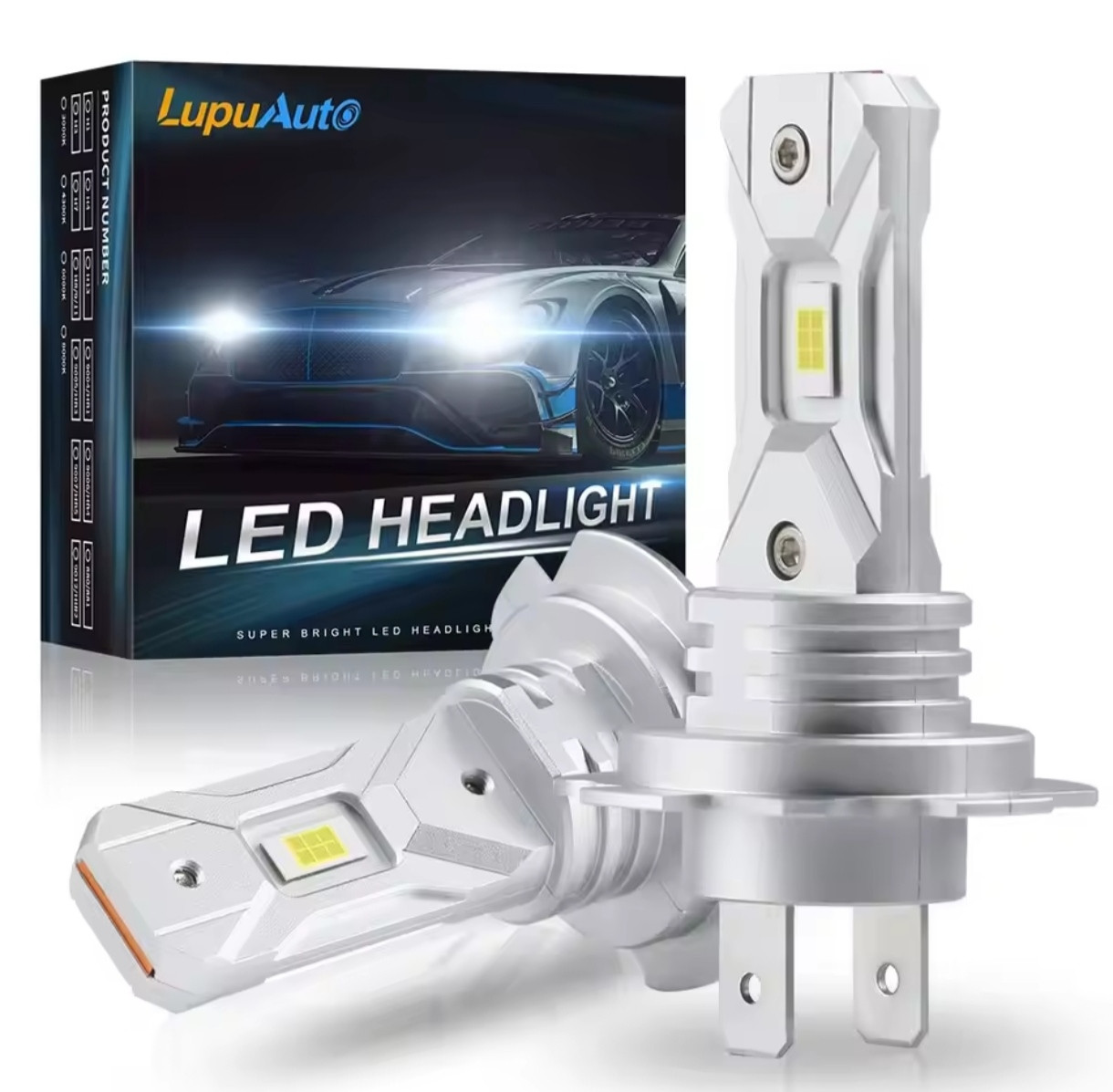 H7 LED лампи білі 6000K 60W для автомобільних фар