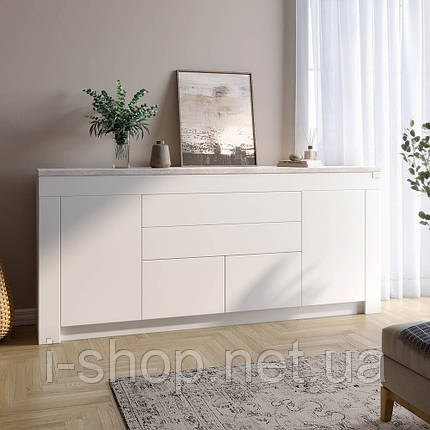 Великий комод LION Ларрі-2 Нiмфея альба/Бетон (LION-041058), фото 1