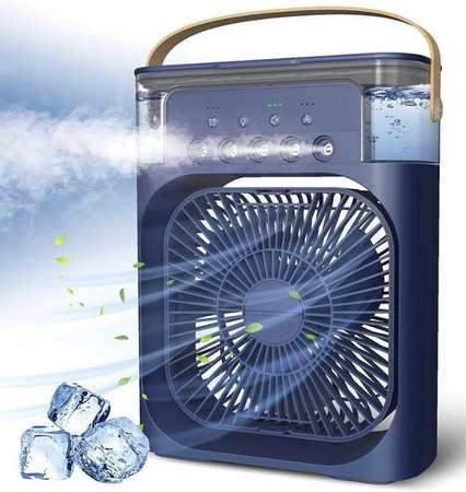 Вентилятор зі зволожувачем повітря Портативний мінівентилятор USB мінівентилятор, маленький, фото 1