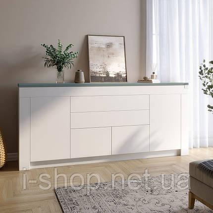 Великий комод LION Ларрі-2 Нiмфея альба/Граніт сірий (LION-041065), фото 1