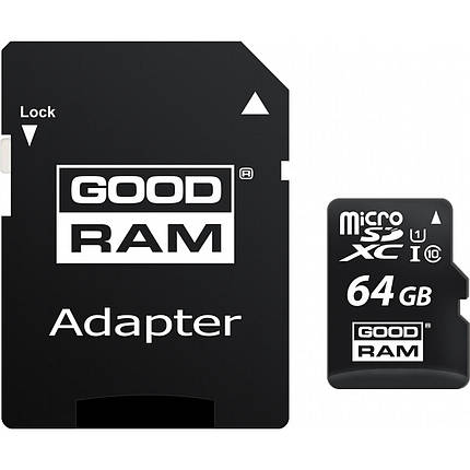 Карта пам'яті Goodram 64GB microSDXC Class 10, фото 1