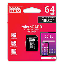 Карта пам'яті Goodram 64GB microSDXC Class 10, фото 6