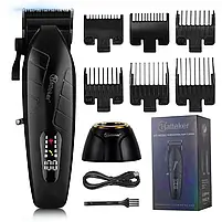 Комбо-набір (машинка+тример) Hatteker Cordless Black (HT-6036-BK+HT-6029-BK), фото 5