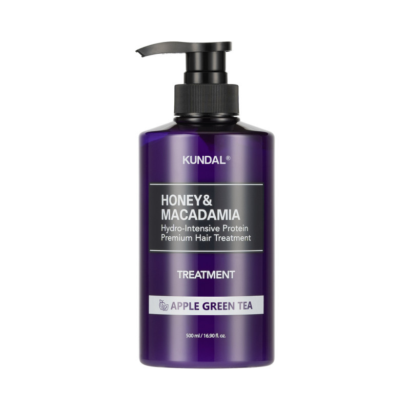 Кондиціонер для волосся "Яблуко & Зелений чай" Kundal Honey & Macadamia Protein Hair Treatment Apple Green 500 мл