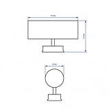 Архітектурний накладний світильник Feron DH0704 під лампу сірий, фото 7