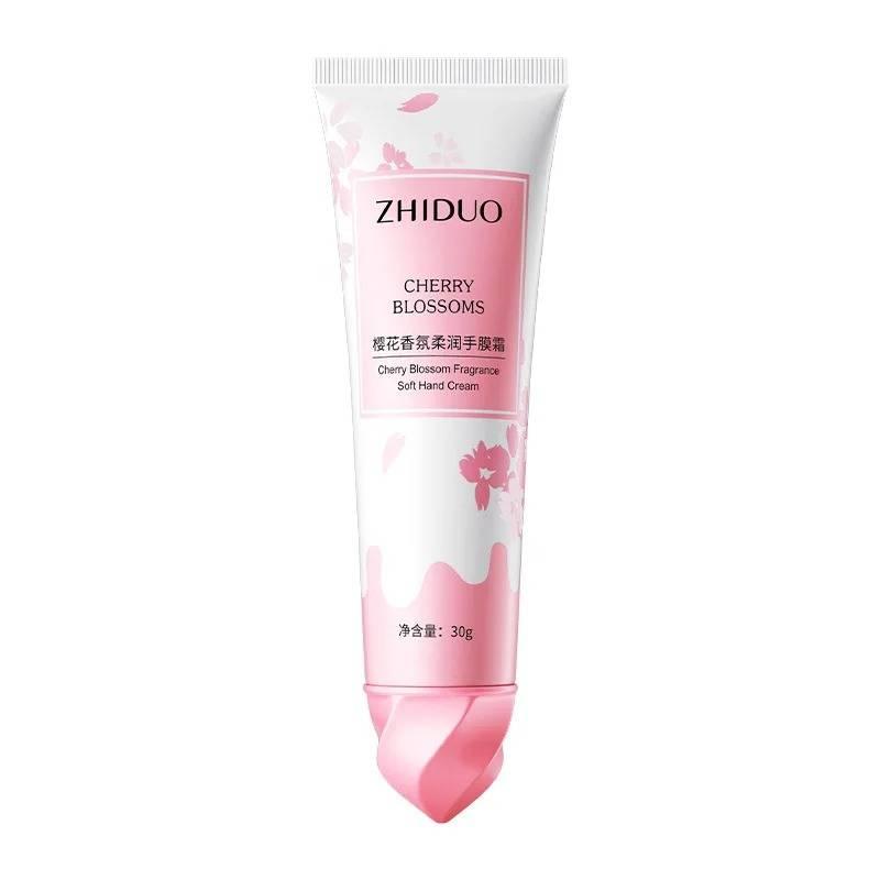 Зволожуючий крем для рук для захисту та ніжності шкіри Zhiduo Cherry Blossoms Soft Hand Cream 30g, фото 1